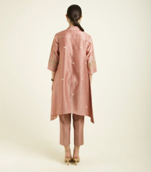 ALMOND SILK CHANDERI SHIRT