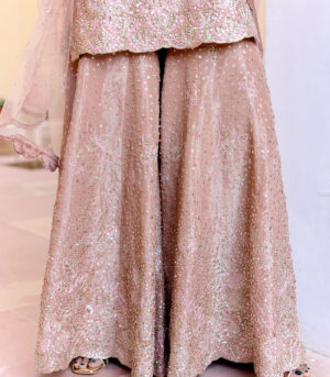 Caramel Taupe Sharara Set