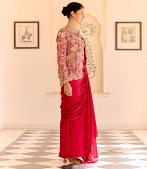 Cut Ruby Open Jacket Set