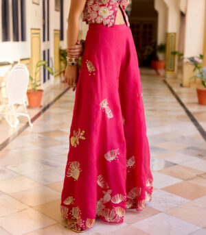 Cut Ruby Top and Garara Set