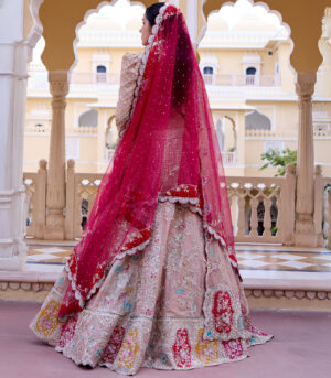 Caramel Taupe Bridal Lehenga Set