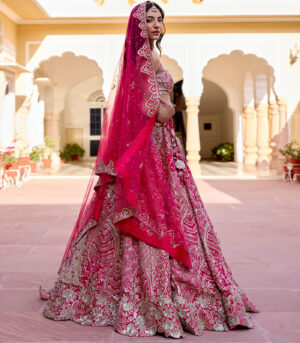Scarlet Bridal Lehenga Set
