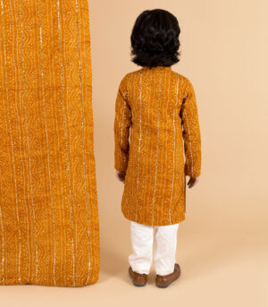 Mustad Bandhni Kurta With Pants