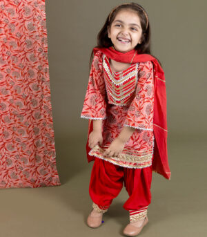 Block Print Kurta With Salwar