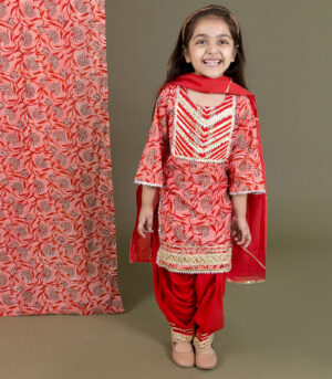 Block Print Kurta With Salwar