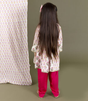 Block Print Top With Dhoti