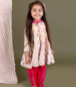 Block Print Top With Dhoti