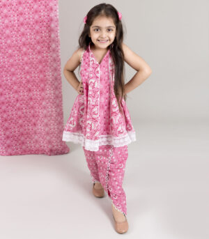 Muslin Top With Dhoti