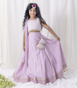 Lilac Lehnga