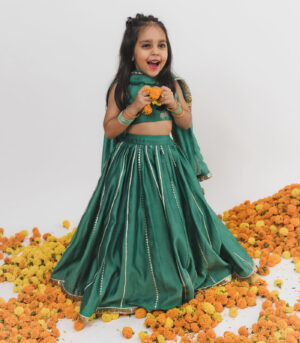 Green Lehenga Set