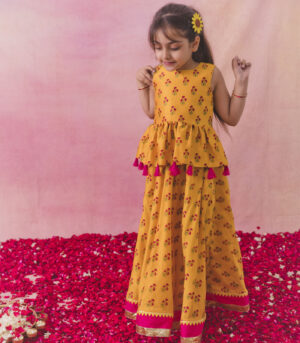 Haldi peplum set