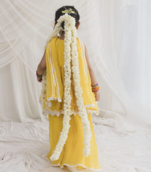 Yellow sharara set