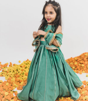 Green Lehenga Set