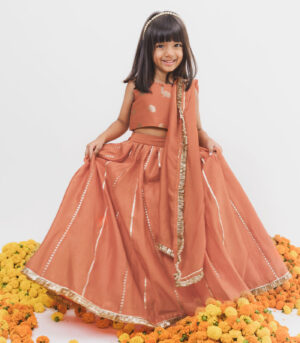 Orange Lehenga Set