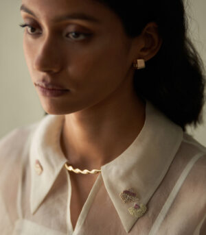 Sorbet sheer top and trousers