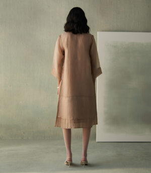 Blossom and bud panelled overlay- sand