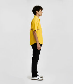 Mango Yellow-Tuscan Red Stripe Shirt