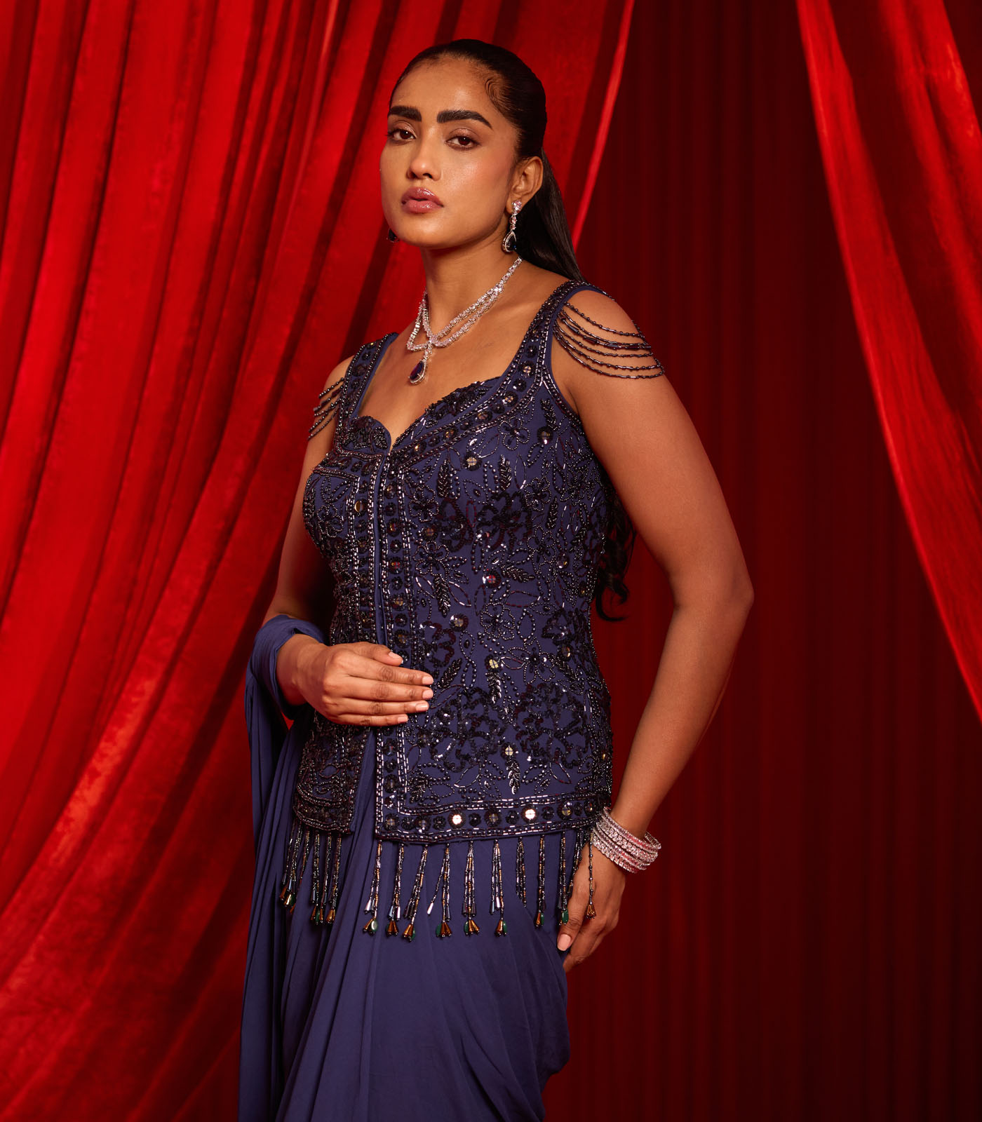 NAVSHAILI SAREE SET - Image 4