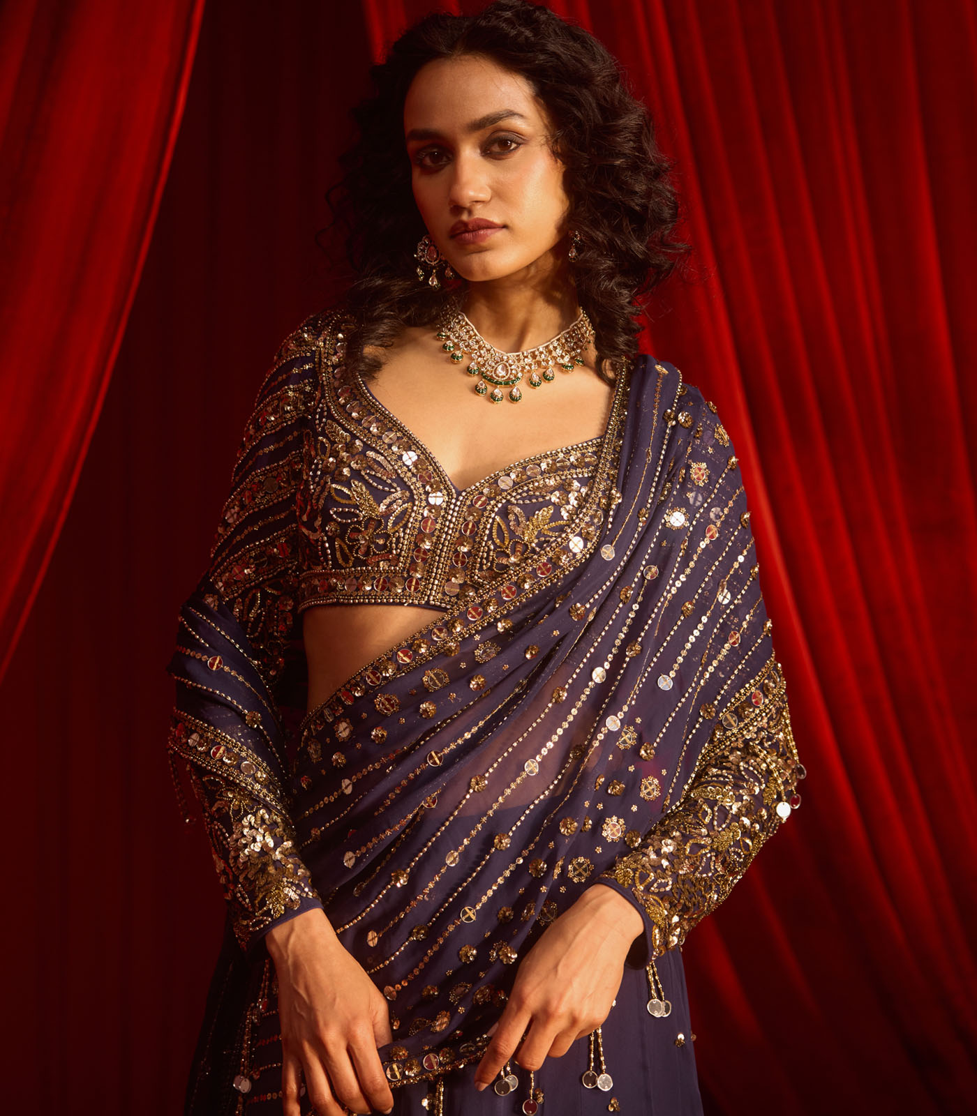 NEEL KAMAL LEHNGA SAREE SET - Image 2