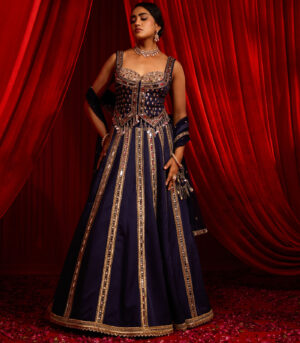 ANVAYA NEEL LEHENGA SET