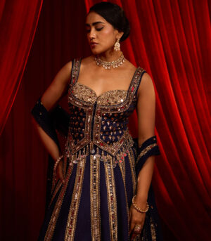 ANVAYA NEEL LEHENGA SET