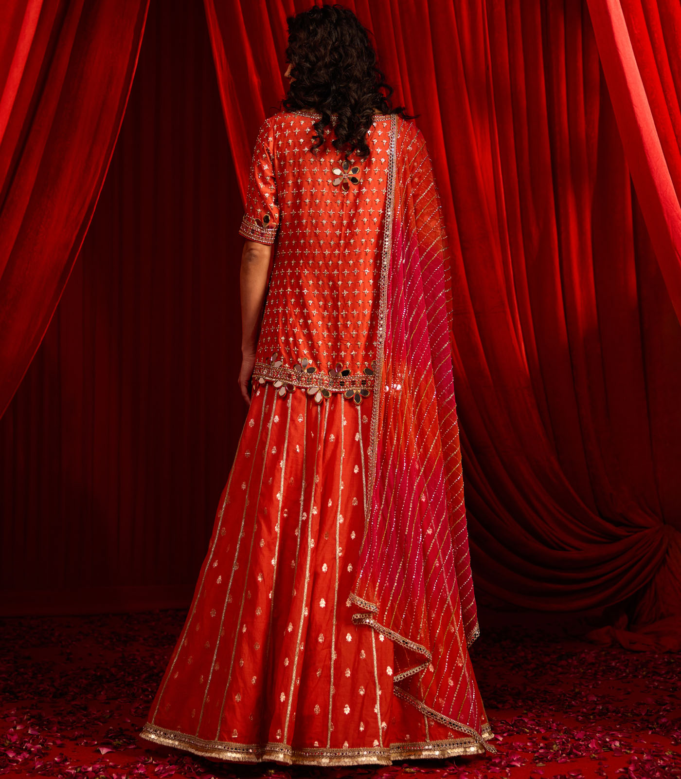 NARANGI ANVAYA LEHNGA SET - Image 2