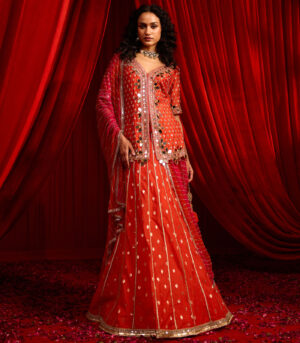 NARANGI ANVAYA LEHNGA SET