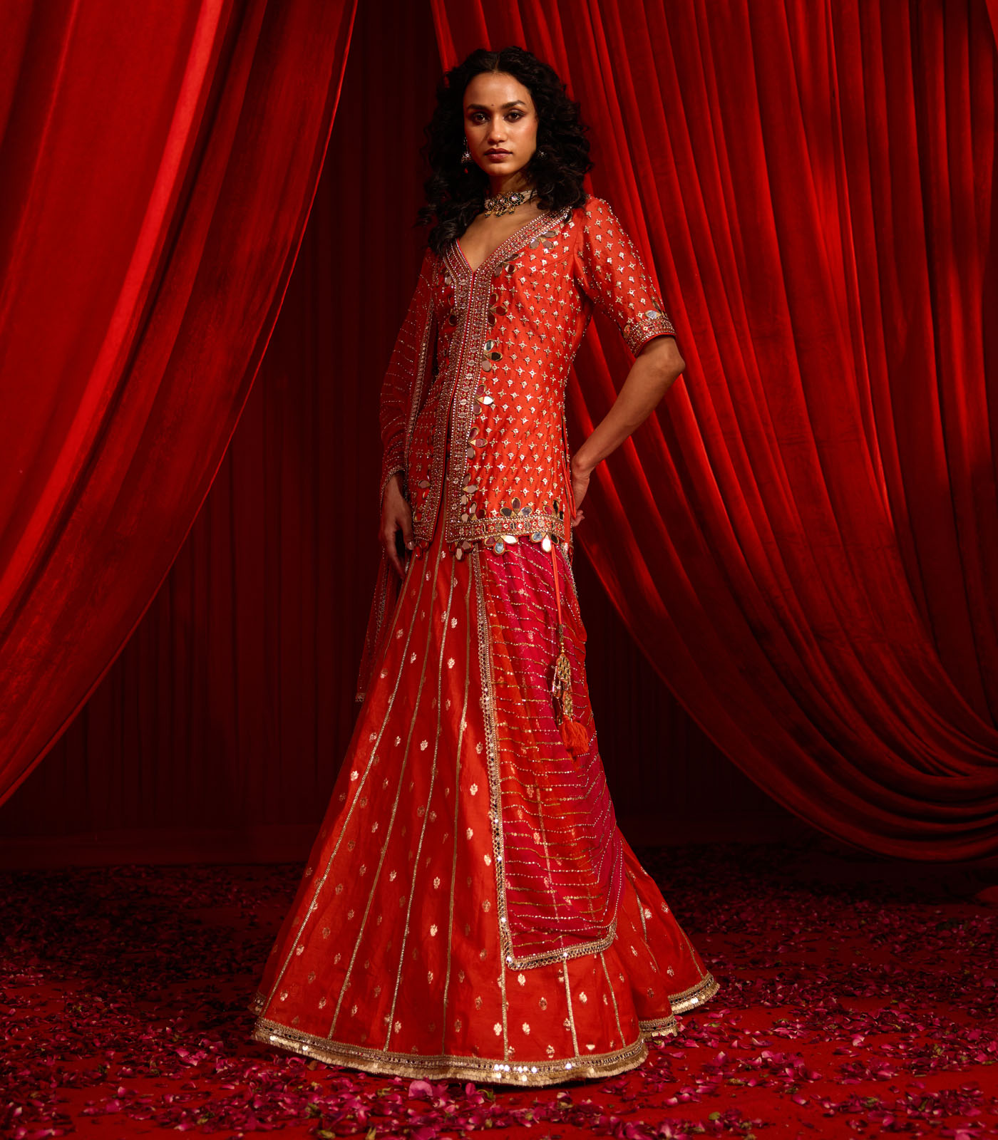 NARANGI ANVAYA LEHNGA SET - Image 3