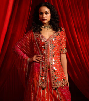 NARANGI ANVAYA LEHNGA SET