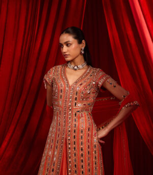 NARANGI MEERAS LEHENGA SET