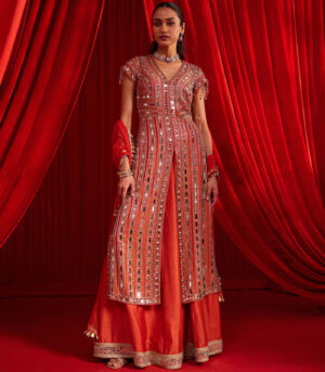 NARANGI MEERAS LEHENGA SET