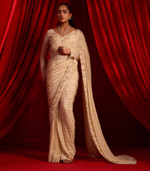 SUNHERI ANVAYA SAREE SET