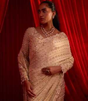 SUNHERI ANVAYA SAREE SET