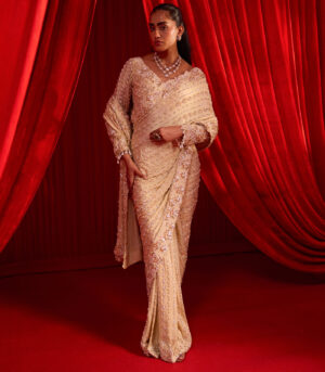 SUNHERI ANVAYA SAREE SET