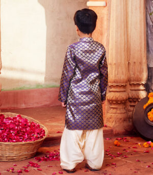 Purple Kurta with white pant