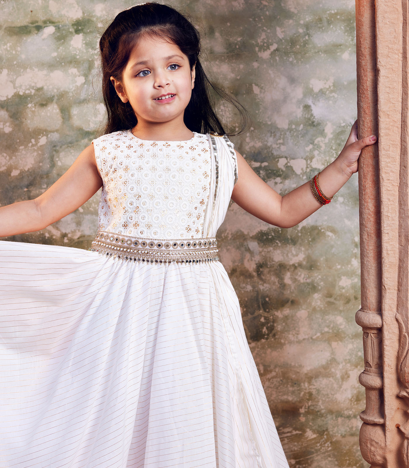 White anarkali - Image 3