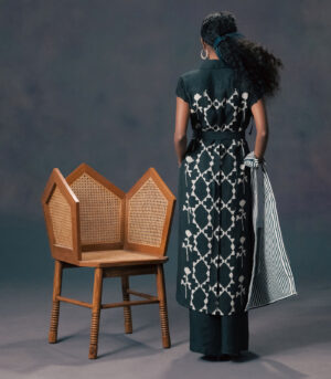 LONG SHIRT WITH FLARED PANTS