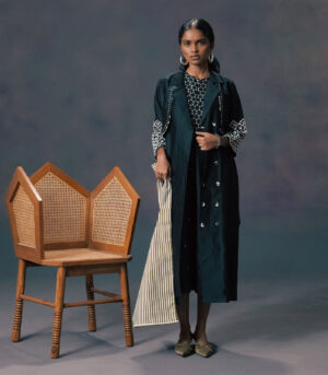 JACKET WITH HALTER NECK JUMPSUIT