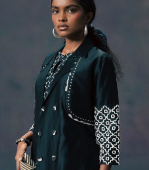 JACKET WITH HALTER NECK JUMPSUIT