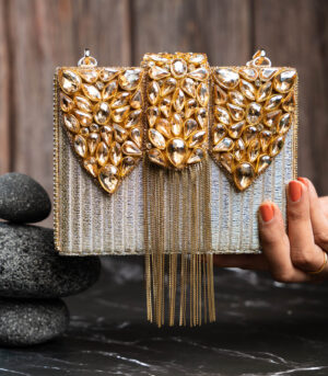 Diamond Hinted Kasse Plume Gold