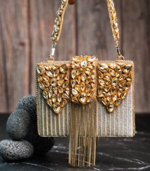 Diamond Hinted Kasse Plume Gold