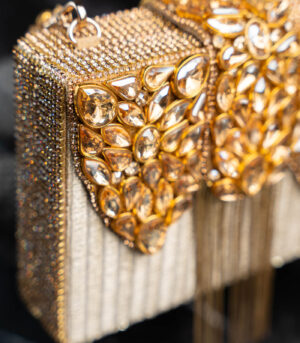 Diamond Hinted Kasse Plume Gold