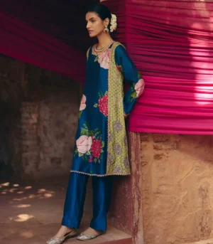 Blue Floral Coord set