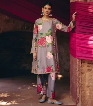 Grey Floral Coord set