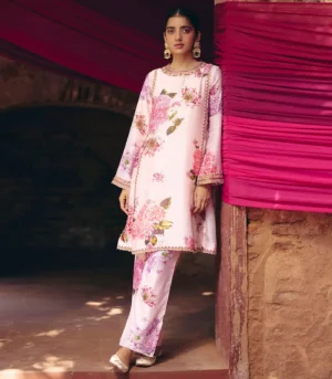 Peach Floral Coord set