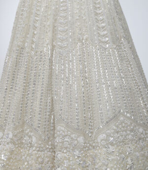 Ivory Illume Pure Silk Sequins Embellished Lehenga Set