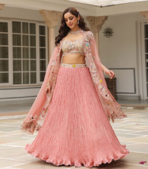 Gulzar Cape Lehenga Set