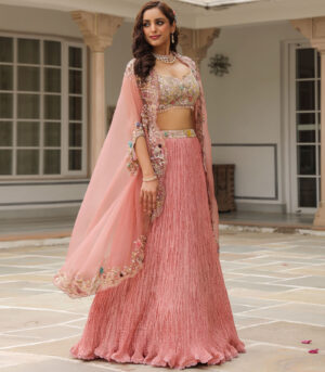 Gulzar Cape Lehenga Set