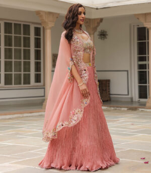 Gulzar Cape Lehenga Set