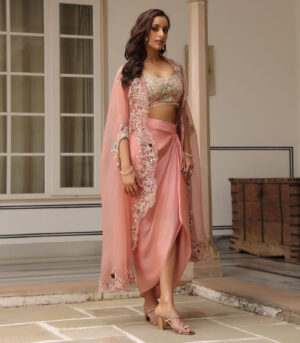 Gulzar Cape Drape Skirt Set